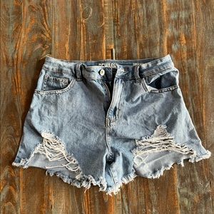 Rewash Super High Rise vintage ripped jean shorts